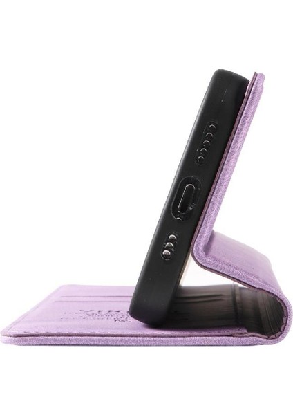 Xiaomi Redmi 12 4g Premium Pu Deri Basit Cüzdan Kılıf Kart Yuvaları Destek Ayağı Manyetik Kapatma Darbeye Dayanıklı Kapak (Yurt Dışından)