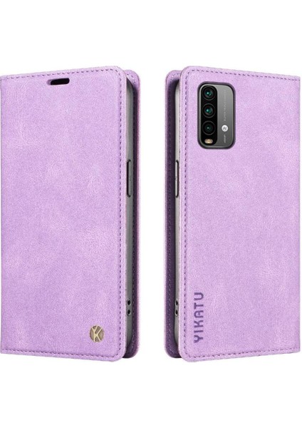 Xiaomi Redmi Note 9 4g Premium Pu Deri Basit Cüzdan Kılıf Kart Yuvaları Destek Ayağı Manyetik Kapatma Darbeye Dayanıklı Kapak (Yurt Dışından)