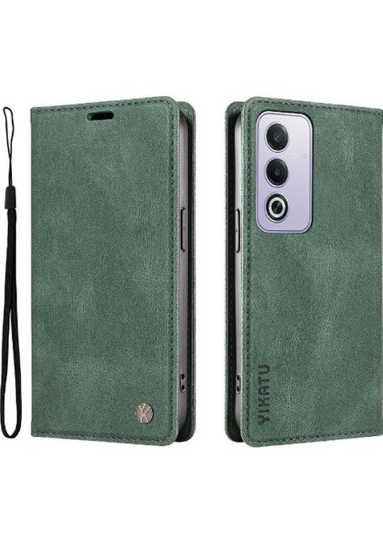 Oppo A3 Pro 5g Premium Pu Deri Basit Cüzdan Kılıf Kart Yuvaları Destek Ayağı Manyetik Kapatma Darbeye Dayanıklı Kapak (Yurt Dışından)