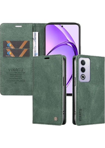 Oppo A3 Pro 5g Premium Pu Deri Basit Cüzdan Kılıf Kart Yuvaları Destek Ayağı Manyetik Kapatma Darbeye Dayanıklı Kapak (Yurt Dışından)
