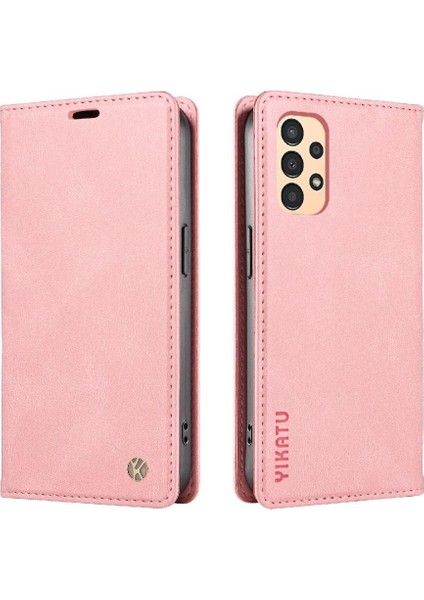 Samsung Galaxy A13 4g Premium Pu Deri Basit Cüzdan Kılıf Kart Yuvaları Destek Ayağı Manyetik Kapatma Darbeye Dayanıklı Kapak (Yurt Dışından)