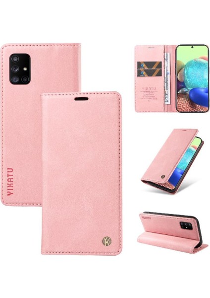 Samsung Galaxy A71 5g Premium Pu Deri Basit Cüzdan Kılıf Kart Yuvaları Destek Ayağı Manyetik Kapatma Darbeye Dayanıklı Kapak (Yurt Dışından) fırsatları