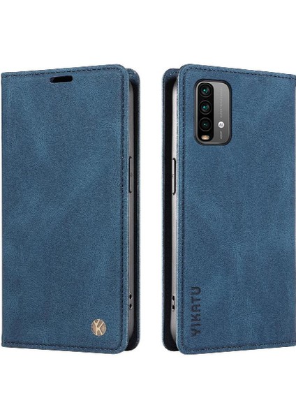 Xiaomi Redmi Note 9 4g Premium Pu Deri Basit Cüzdan Kılıf Kart Yuvaları Destek Ayağı Manyetik Kapatma Darbeye Dayanıklı Kapak (Yurt Dışından)