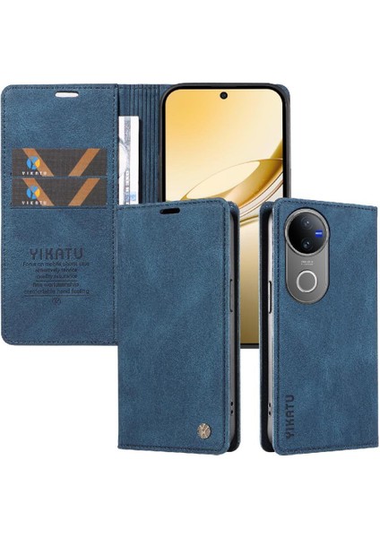 Vıvo V50 5g Premium Pu Deri Basit Cüzdan Kılıf Kart Yuvaları Destek Ayağı Manyetik Kapatma Darbeye Dayanıklı Kapak (Yurt Dışından) indirimleri