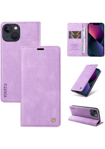 iPhone 15 Plus Premium Pu Deri Basit Cüzdan Kılıf Kart Yuvaları Destek Ayağı Manyetik Kapatma Darbeye Dayanıklı Kapak (Yurt Dışından) indirimleri