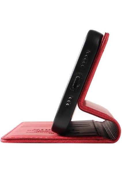 Xiaomi Redmi Note 14 4g Premium Pu Deri Basit Cüzdan Kılıf Kart Yuvaları Destek Ayağı Manyetik Kapatma Darbeye Dayanıklı Kapak (Yurt Dışından)