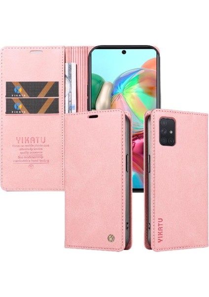 Samsung Galaxy A71 4g Premium Pu Deri Basit Cüzdan Kılıf Kart Yuvaları Destek Ayağı Manyetik Kapatma Darbeye Dayanıklı Kapak (Yurt Dışından) indirimleri