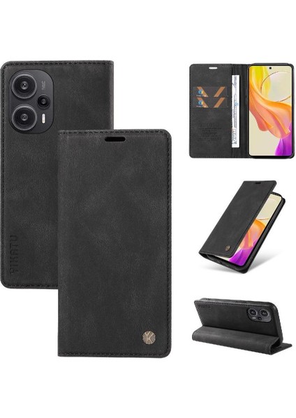 Xiaomi Poco F5 5g Premium Pu Deri Basit Cüzdan Kılıf Kart Yuvaları Destek Ayağı Manyetik Kapatma Darbeye Dayanıklı Kapak (Yurt Dışından) fırsatları