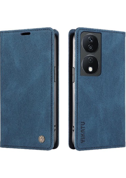 Honor 90 Smart Premium Pu Deri Basit Cüzdan Kılıf Kart Yuvaları Destek Ayağı Manyetik Kapatma Darbeye Dayanıklı Kapak (Yurt Dışından)