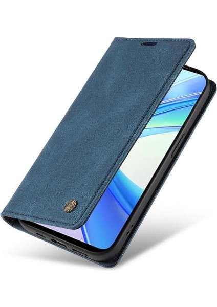 Honor 90 Smart Premium Pu Deri Basit Cüzdan Kılıf Kart Yuvaları Destek Ayağı Manyetik Kapatma Darbeye Dayanıklı Kapak (Yurt Dışından)