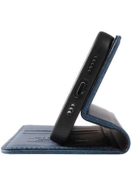 iPhone 15 Plus Premium Pu Deri Basit Cüzdan Kılıf Kart Yuvaları Destek Ayağı Manyetik Kapatma Darbeye Dayanıklı Kapak (Yurt Dışından) fiyatları