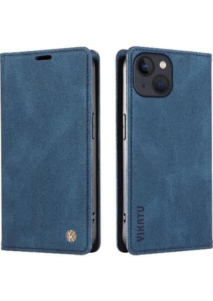 iPhone 15 Plus Premium Pu Deri Basit Cüzdan Kılıf Kart Yuvaları Destek Ayağı Manyetik Kapatma Darbeye Dayanıklı Kapak (Yurt Dışından) modelleri