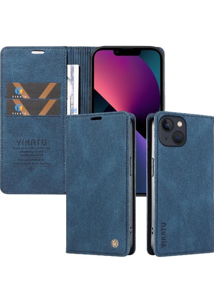 iPhone 15 Plus Premium Pu Deri Basit Cüzdan Kılıf Kart Yuvaları Destek Ayağı Manyetik Kapatma Darbeye Dayanıklı Kapak (Yurt Dışından) indirimleri