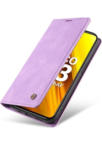 Xiaomi Poco X3 Pro Premium Pu Deri Basit Cüzdan Kılıf Kart Yuvaları Destek Ayağı Manyetik Kapatma Darbeye Dayanıklı Kapak (Yurt Dışından) modelleri