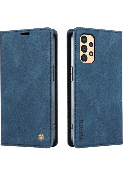 Samsung Galaxy A53 5g Premium Pu Deri Basit Cüzdan Kılıf Kart Yuvaları Destek Ayağı Manyetik Kapatma Darbeye Dayanıklı Kapak (Yurt Dışından)