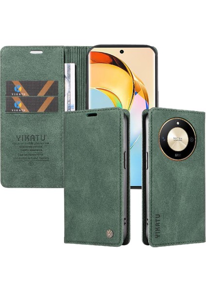 Honor X9B Premium Pu Deri Basit Cüzdan Kılıf Kart Yuvaları Destek Ayağı Manyetik Kapatma Darbeye Dayanıklı Kapak (Yurt Dışından) indirimleri