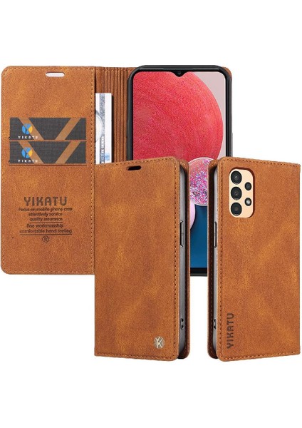 Samsung Galaxy A32 5g Premium Pu Deri Basit Cüzdan Kılıf Kart Yuvaları Destek Ayağı Manyetik Kapatma Darbeye Dayanıklı Kapak (Yurt Dışından) fırsatları