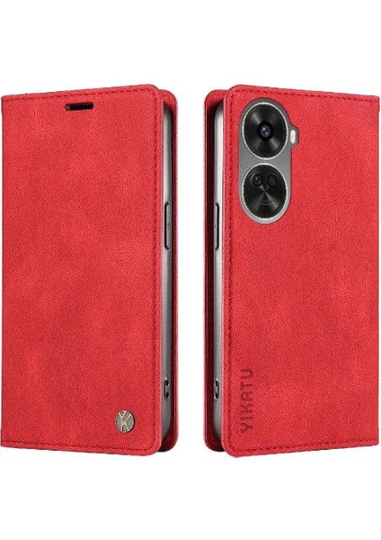 Huawei Nova 11 Se Premium Pu Deri Basit Cüzdan Kılıf Kart Yuvaları Destek Ayağı Manyetik Kapatma Darbeye Dayanıklı Kapak (Yurt Dışından) modelleri