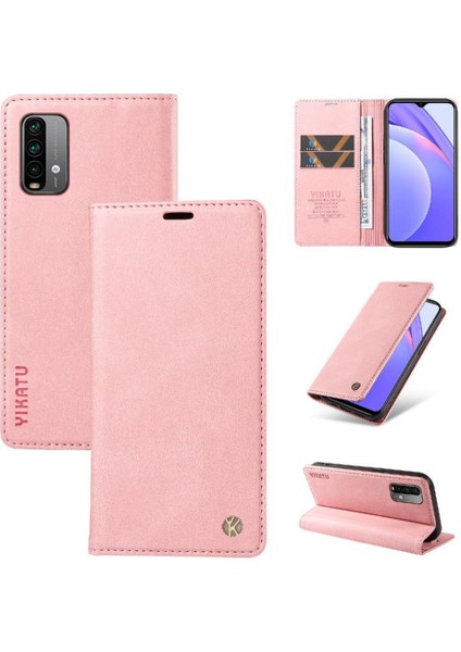 Xiaomi Redmi Note 9 4g Premium Pu Deri Basit Cüzdan Kılıf Kart Yuvaları Destek Ayağı Manyetik Kapatma Darbeye Dayanıklı Kapak (Yurt Dışından) indirimleri