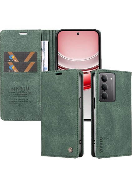 Realme C75 4g Premium Pu Deri Basit Cüzdan Kılıf Kart Yuvaları Destek Ayağı Manyetik Kapatma Darbeye Dayanıklı Kapak (Yurt Dışından) indirimleri