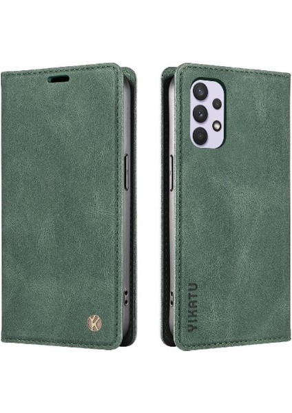 Samsung Galaxy A32 4g Premium Pu Deri Basit Cüzdan Kılıf Kart Yuvaları Destek Ayağı Manyetik Kapatma Darbeye Dayanıklı Kapak (Yurt Dışından) modelleri