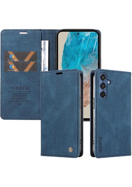 Samsung Galaxy M35 Premium Pu Deri Basit Cüzdan Kılıf Kart Yuvaları Destek Ayağı Manyetik Kapatma Darbeye Dayanıklı Kapak (Yurt Dışından) indirimleri