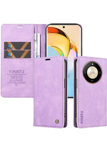 Honor X9B Premium Pu Deri Basit Cüzdan Kılıf Kart Yuvaları Destek Ayağı Manyetik Kapatma Darbeye Dayanıklı Kapak (Yurt Dışından) fırsatları