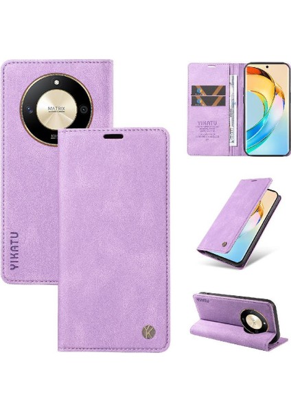 Honor X9B Premium Pu Deri Basit Cüzdan Kılıf Kart Yuvaları Destek Ayağı Manyetik Kapatma Darbeye Dayanıklı Kapak (Yurt Dışından) indirimleri