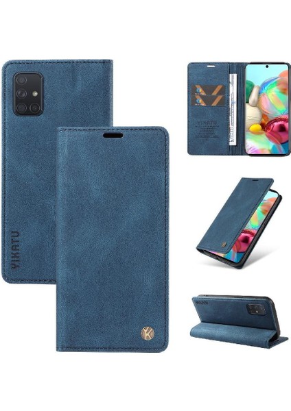 Samsung Galaxy A71 4g Premium Pu Deri Basit Cüzdan Kılıf Kart Yuvaları Destek Ayağı Manyetik Kapatma Darbeye Dayanıklı Kapak (Yurt Dışından) fırsatları