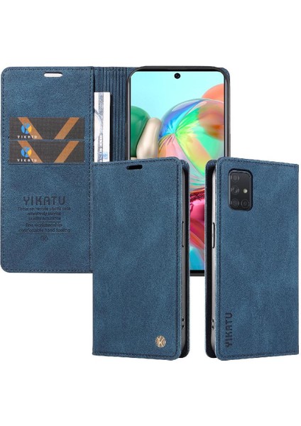 Samsung Galaxy A71 4g Premium Pu Deri Basit Cüzdan Kılıf Kart Yuvaları Destek Ayağı Manyetik Kapatma Darbeye Dayanıklı Kapak (Yurt Dışından) indirimleri