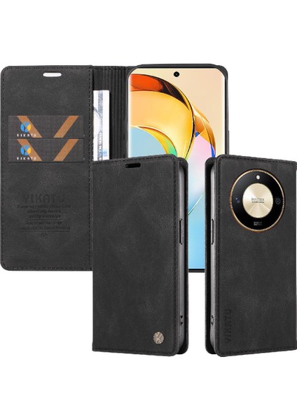 Honor X9B Premium Pu Deri Basit Cüzdan Kılıf Kart Yuvaları Destek Ayağı Manyetik Kapatma Darbeye Dayanıklı Kapak (Yurt Dışından) indirimleri