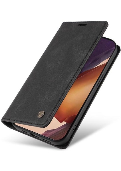 Samsung Galaxy Note 20 Ultra Premium Pu Deri Basit Cüzdan Kılıf Kart Yuvaları Destek Ayağı Manyetik Kapatma Darbeye Dayanıklı Kapak (Yurt Dışından) modelleri