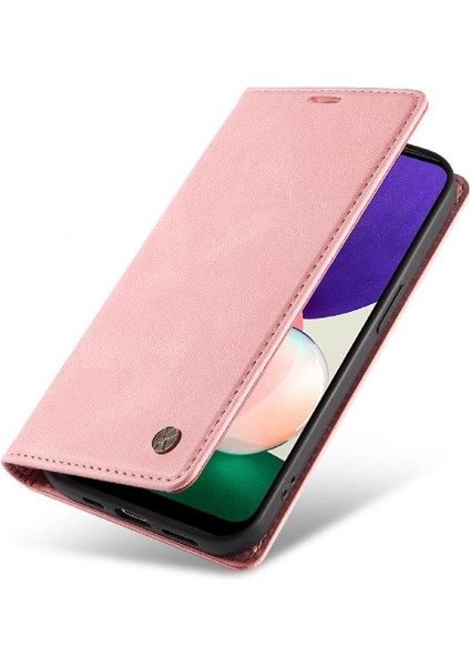 Samsung Galaxy A22 4g Premium Pu Deri Basit Cüzdan Kılıf Kart Yuvaları Destek Ayağı Manyetik Kapatma Darbeye Dayanıklı Kapak (Yurt Dışından) fırsatları