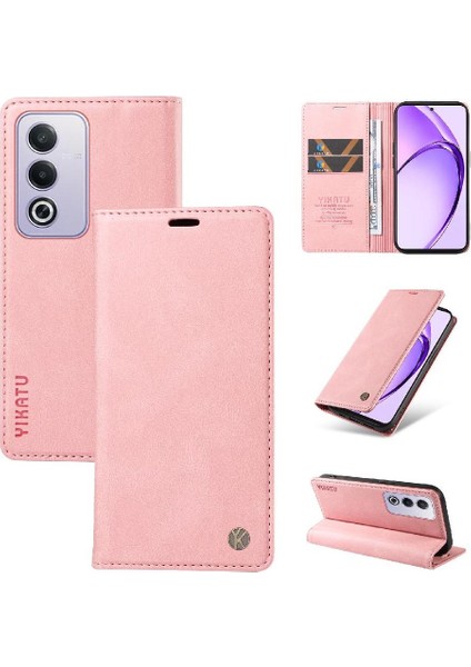 Oppo A3 Pro 5g Premium Pu Deri Basit Cüzdan Kılıf Kart Yuvaları Destek Ayağı Manyetik Kapatma Darbeye Dayanıklı Kapak (Yurt Dışından)