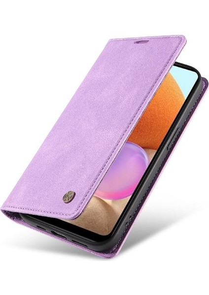 Samsung Galaxy A32 4g Premium Pu Deri Basit Cüzdan Kılıf Kart Yuvaları Destek Ayağı Manyetik Kapatma Darbeye Dayanıklı Kapak (Yurt Dışından) fırsatları