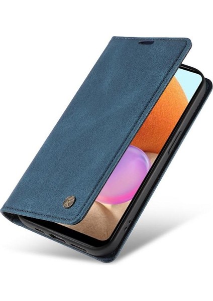 Samsung Galaxy A32 4g Premium Pu Deri Basit Cüzdan Kılıf Kart Yuvaları Destek Ayağı Manyetik Kapatma Darbeye Dayanıklı Kapak (Yurt Dışından) fırsatları