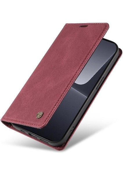 Xiaomi 13 Pro Premium Pu Deri Basit Cüzdan Kılıf Kart Yuvaları Destek Ayağı Manyetik Kapatma Darbeye Dayanıklı Kapak (Yurt Dışından) modelleri