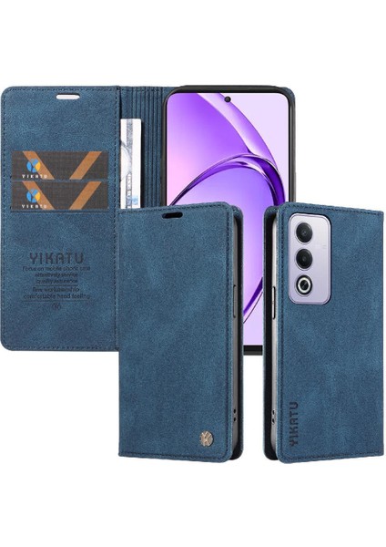 Oppo A3 Pro 5g Premium Pu Deri Basit Cüzdan Kılıf Kart Yuvaları Destek Ayağı Manyetik Kapatma Darbeye Dayanıklı Kapak (Yurt Dışından)