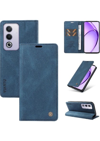 Oppo A3 Pro 5g Premium Pu Deri Basit Cüzdan Kılıf Kart Yuvaları Destek Ayağı Manyetik Kapatma Darbeye Dayanıklı Kapak (Yurt Dışından)
