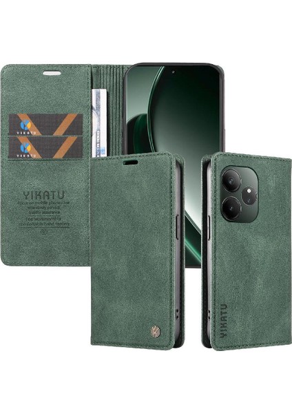 Realme Gt 6 Premium Pu Deri Basit Cüzdan Kılıf Kart Yuvaları Destek Ayağı Manyetik Kapatma Darbeye Dayanıklı Kapak (Yurt Dışından) indirimleri