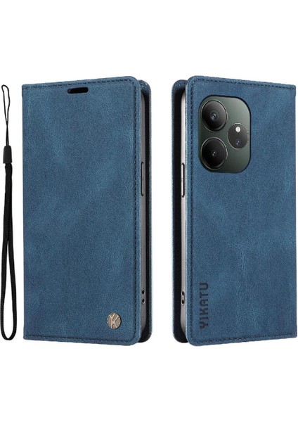 Realme Gt 6 Premium Pu Deri Basit Cüzdan Kılıf Kart Yuvaları Destek Ayağı Manyetik Kapatma Darbeye Dayanıklı Kapak (Yurt Dışından) modelleri