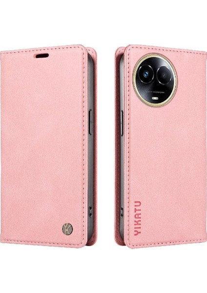 Realme 11X 5g Premium Pu Deri Basit Cüzdan Kılıf Kart Yuvaları Destek Ayağı Manyetik Kapatma Darbeye Dayanıklı Kapak (Yurt Dışından) modelleri