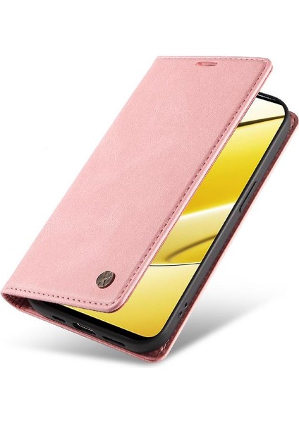 Realme 11X 5g Premium Pu Deri Basit Cüzdan Kılıf Kart Yuvaları Destek Ayağı Manyetik Kapatma Darbeye Dayanıklı Kapak (Yurt Dışından) fırsatları