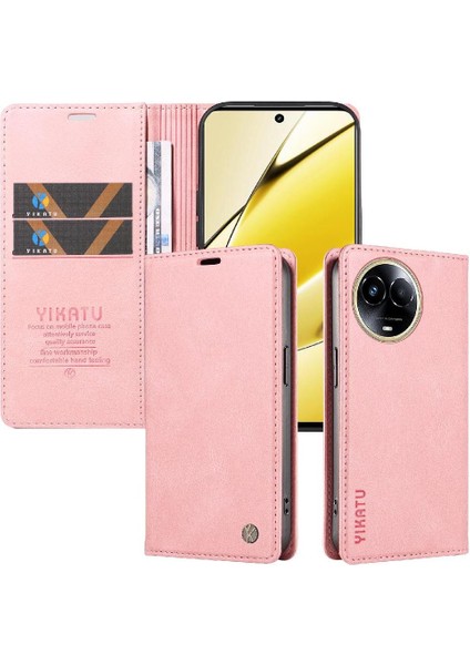 Realme 11X 5g Premium Pu Deri Basit Cüzdan Kılıf Kart Yuvaları Destek Ayağı Manyetik Kapatma Darbeye Dayanıklı Kapak (Yurt Dışından) indirimleri
