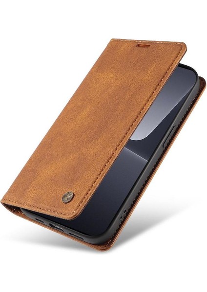 Xiaomi 13 Pro Premium Pu Deri Basit Cüzdan Kılıf Kart Yuvaları Destek Ayağı Manyetik Kapatma Darbeye Dayanıklı Kapak (Yurt Dışından) fırsatları