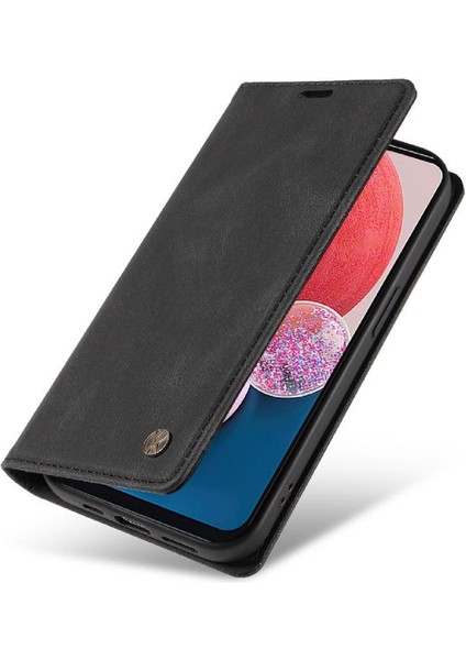 Samsung Galaxy A13 4g Premium Pu Deri Basit Cüzdan Kılıf Kart Yuvaları Destek Ayağı Manyetik Kapatma Darbeye Dayanıklı Kapak (Yurt Dışından) fırsatları