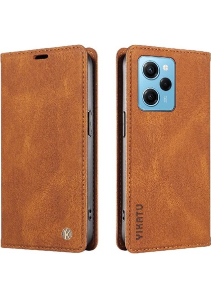 Xiaomi Poco X5 Pro 5g Premium Pu Deri Basit Cüzdan Kılıf Kart Yuvaları Destek Ayağı Manyetik Kapatma Darbeye Dayanıklı Kapak (Yurt Dışından)