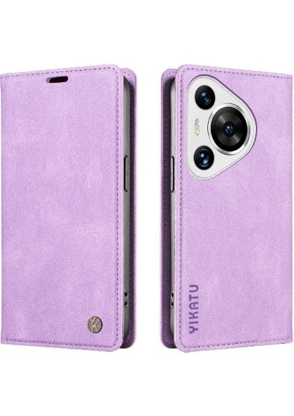 Huawei Pura 70 Pro Premium Pu Deri Basit Cüzdan Kılıf Kart Yuvaları Destek Ayağı Manyetik Kapatma Darbeye Dayanıklı Kapak (Yurt Dışından) modelleri