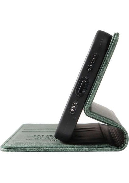 iPhone 11 Pro Max Premium Pu Deri Basit Cüzdan Kılıf Kart Yuvaları Destek Ayağı Manyetik Kapatma Darbeye Dayanıklı Kapak (Yurt Dışından)
