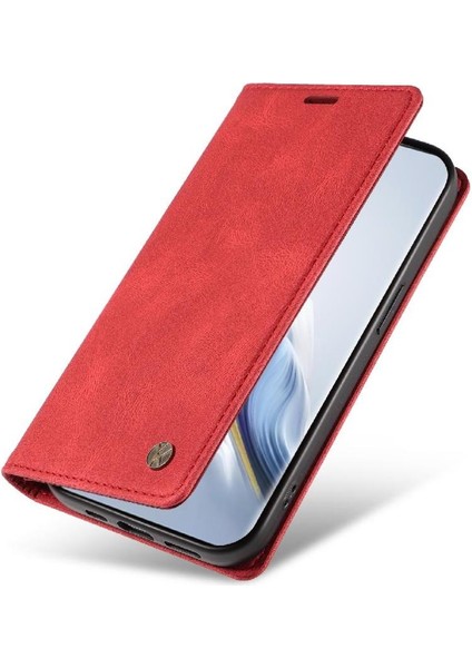 Honor Magic 6 Premium Pu Deri Basit Cüzdan Kılıf Kart Yuvaları Destek Ayağı Manyetik Kapatma Darbeye Dayanıklı Kapak (Yurt Dışından) fırsatları